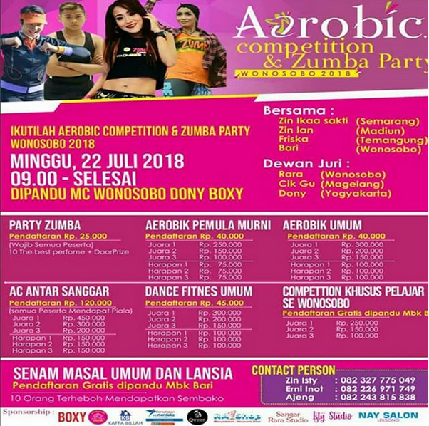 EVENT WONOSOBO - AEROBIC COMPETITION AND ZUMBA PARTY